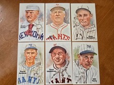 1980-99 Perez-Steele art 13 postcards NY Giants BB Hall of Famers John McGraw ++