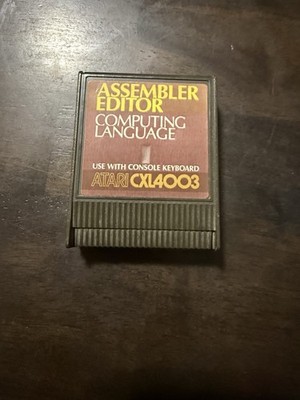 Assembler Editor Computing Language Atari 400/800  - CXL4003 Rare 1980s