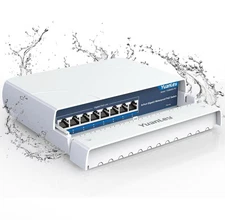 8-Port PoE Switch Gigabit- Waterproof Outdoor Ethernet Unmanaged Network Swit...