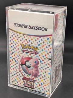 Pokemon 151 SV3.5 Booster Bundle Display Factory Sealed Case W/Acrylic Case