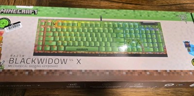 Razer BlackWidow V4 X Gaming Keyboard Minecraft Edition