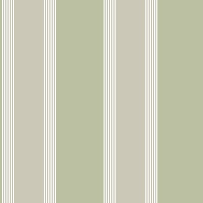 28875 - Italian Style Stripe Green Beige Galerie Wallpaper