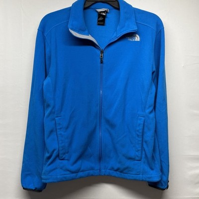 North face glacier Polartec Classic full zip men s fleece jacket size small blue