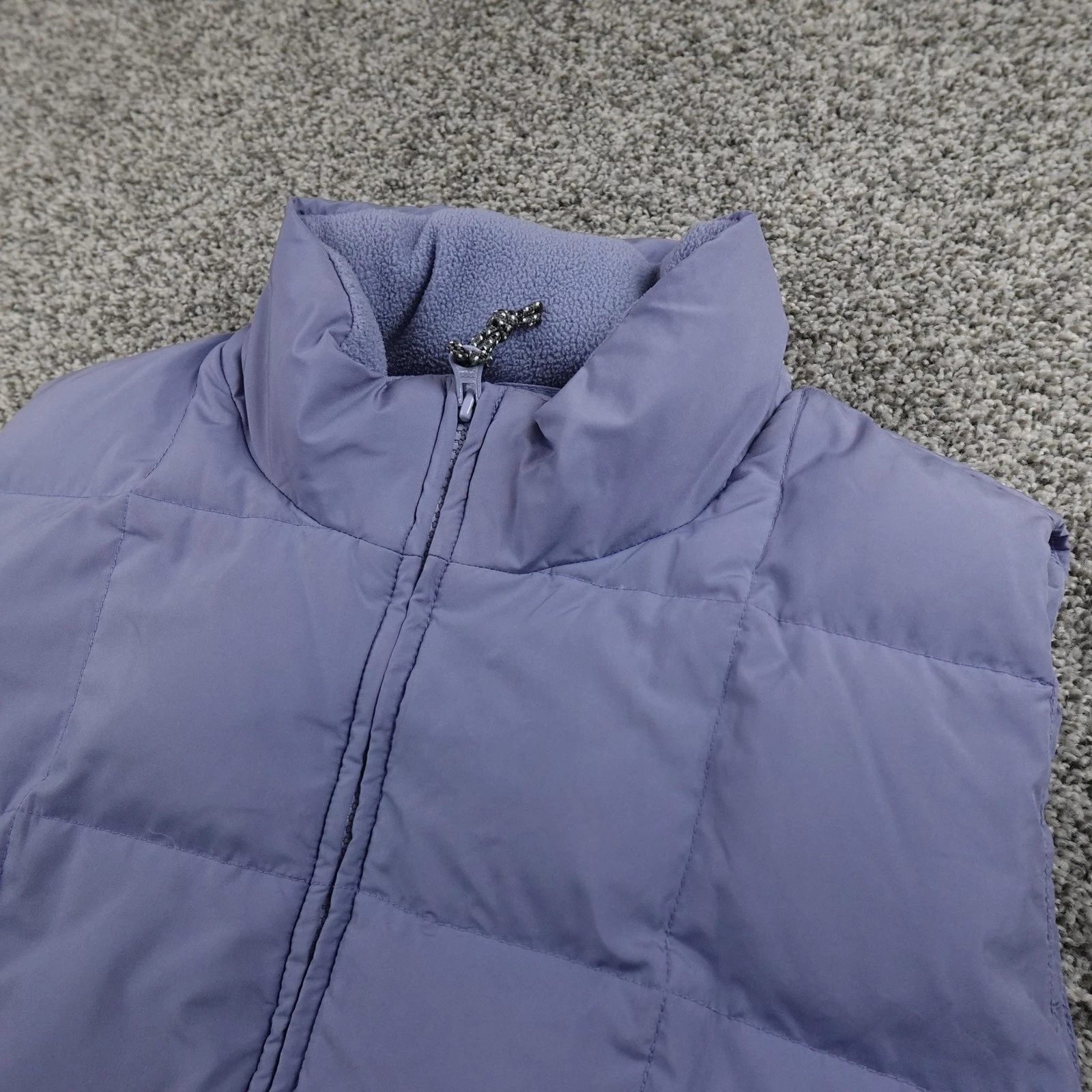 Eddie Bauer Vest Mens M Purple WeatherEdge Goose Down Quilted Insulated Puffer