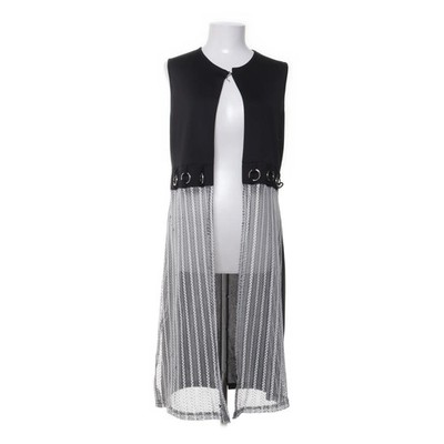Miss Yaren, Weste, Größe: L/XL, Schwarz/Weiß, Damen #EAE