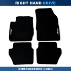 For Ford Fiesta 2008-2016 Quality Black Velour Carpet Car Floor Mats Liners