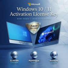 Windows 10 / 11 Pro Home Activation License Key - 1 PC - Fast delivery