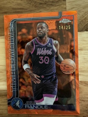 2025-26 Topps Chrome - Julius Randle #123 Orange /25