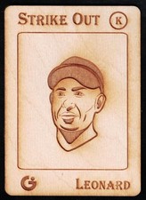 BUCK LEONARD - GYPSY OAK Wooden BASEBALL Trading Card FAN CRAZE ART SERIES