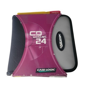 New Case Logic 24 CD Wallet KMW24 DVD VIDEO Game 2001 NOS