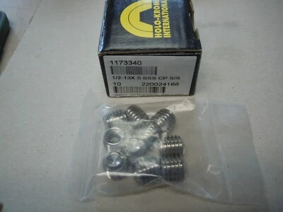 Holo-Krome 1/2"-13 x 1/2" Hex Drive Cup Point SS 18-8 Socket Set Screw box of 10