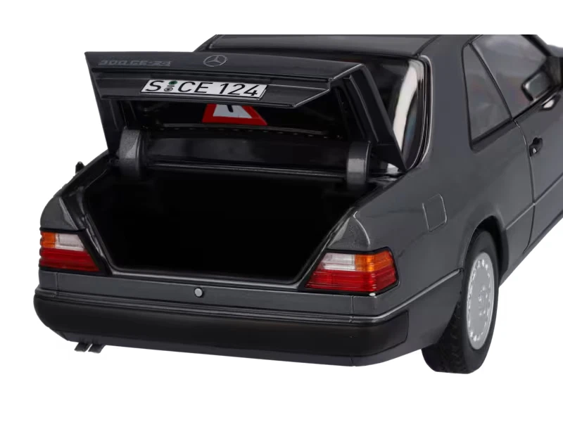 300 CE-24 Coupè C 124 1988-1992 Modello Auto Or Mercedes Di NOREV 1:18 Grigio - Immagine 3 di 4