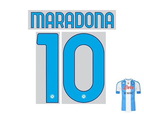 Kit Personalizzazione TUTTI 2021 Maglia NAPOLI special match Maradona  Argentina | eBay