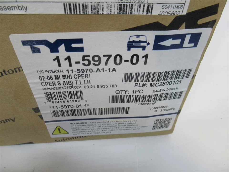 TYC 11-5970-01,尾灯总成发球杆侧适合 Mini Cooper 2002 - 2006 — 第 2/2 张图片