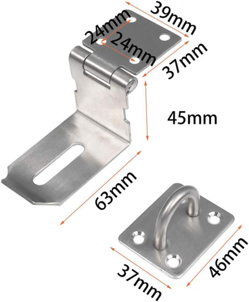 Dingchi Heavy Padlock Hasp Duty,Door Hasp Latch 90 Degree, Stainless