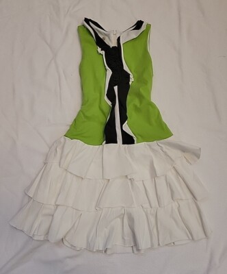 Isobella & Chloe Girls Charcoal Gray Green Cream Sleeveless Dress - Size 7  | eBay