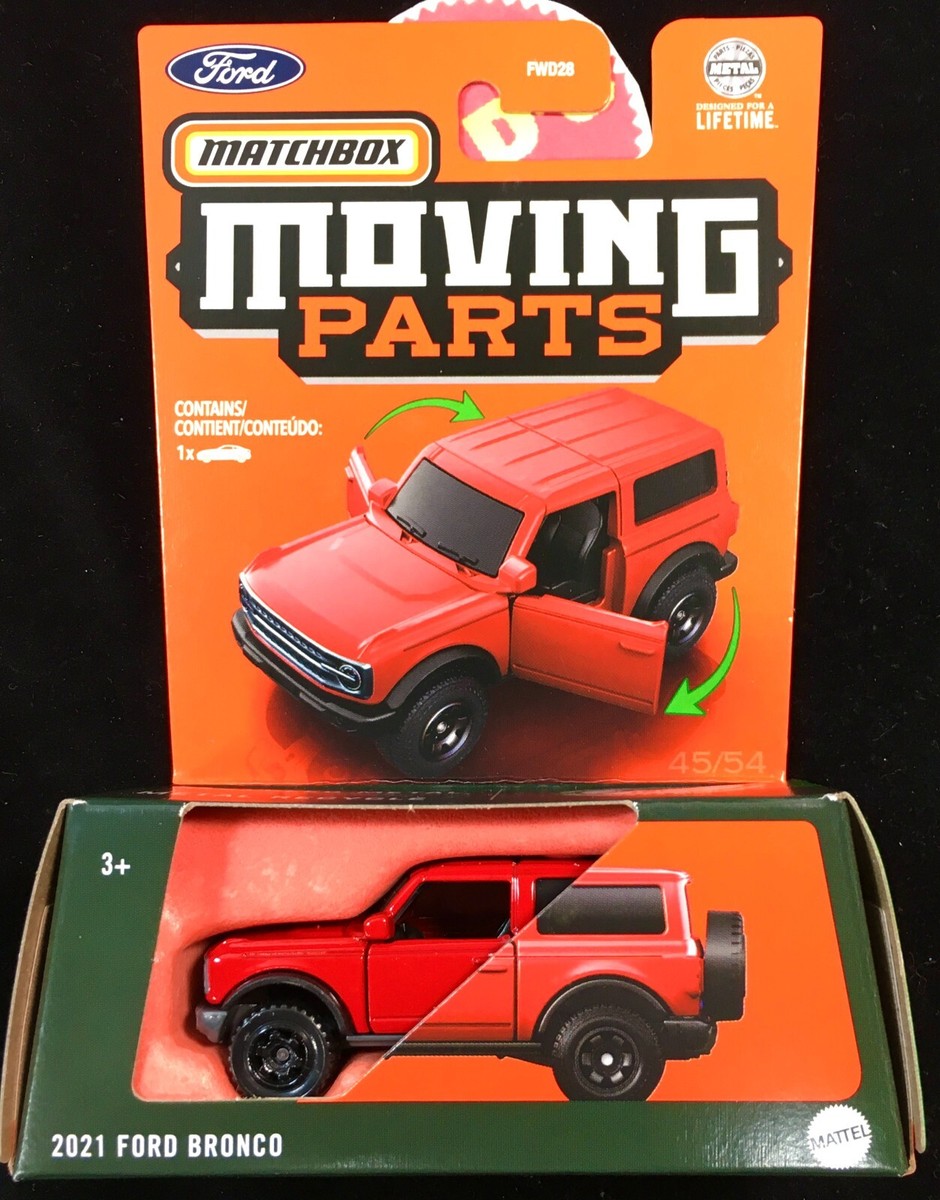 21 Ford Bronco Red 2 Door Offroad Sasquatch Heritage 2023 Matchbox