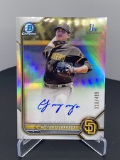 2022 Bowman - Chrome Prospect Autographs Refractor #CPA-VLA Victor Lizarraga SD