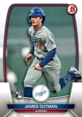 JAMES OUTMAN 2023 Bowman #13 RC Los Angeles Dodgers | eBay