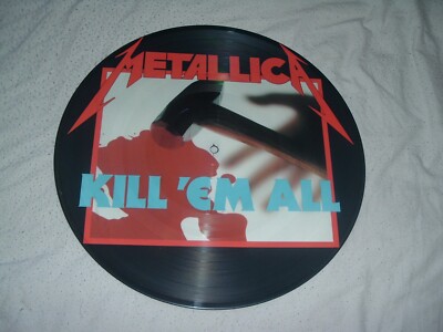 Metallica Kill'em All '86 Picdisc Orig UK Press Blau Titel