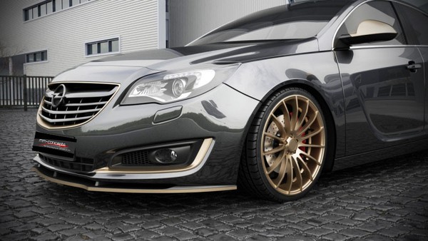 Opel Insignia Schwarze Cup Spoilerlippe Frontspoiler Spoiler Diffusor Ansatz Neu-image