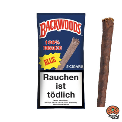 Backwoods BLUE Cigars/Zigarren 5 Stück 100% Tabak im Humipack