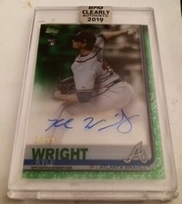 2019 KYLE WRIGHT Topps Clearly Authentic AUTOGRAPH #VAA-KW  (24/99) MINT Braves