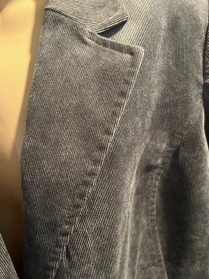 Blazer Studio Works, 2 bolsillos, botón, manga larga, gris, talla 16, nuevo sin etiquetas Foto 2 de 4