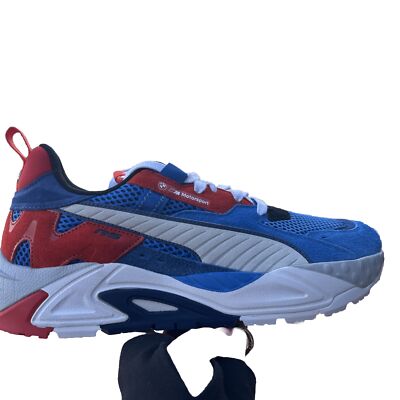 Puma BMW M Motorsport Running Sneakers RS-Track Men Cool Cobalt-Puma White