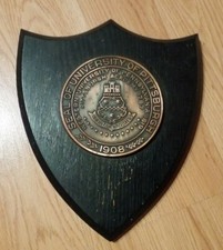 University Of Pittsburgh Hickory Balfour Plaque Brass Medallion 1908-1938