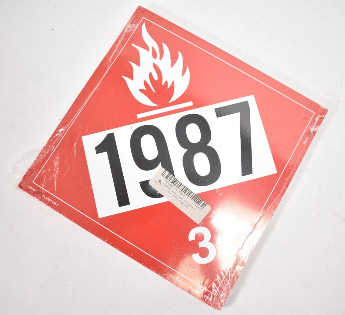 Lot of 25 LabelMaster Flammable Liquid Placards Rigid Vinyl ZRV2 UN ...