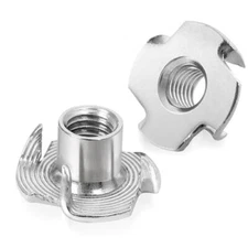 5/16"-18 Stainless Steel T-Nuts Durable Anti-Corrosion Threaded Inserts Tee N...