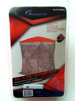 ground blind orange cap
