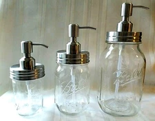 MASON JAR SOAP DISPENSER Quality STAINLESS STEEL PUMP BALL JARS