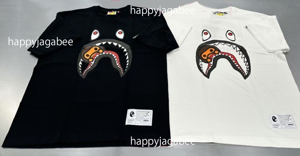 A BATHING APE Men's BAPE x JOSHUA VIDES MILO SHARK TEE A BATHING APE Men's BAPE x JOSHUA VIDES MILO SHARK TEE