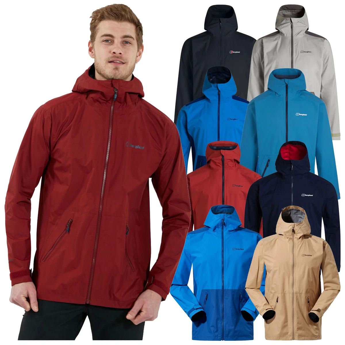 2024 Berghaus Mens Deluge Pro 2.0 Waterproof Jacket Hydroshell