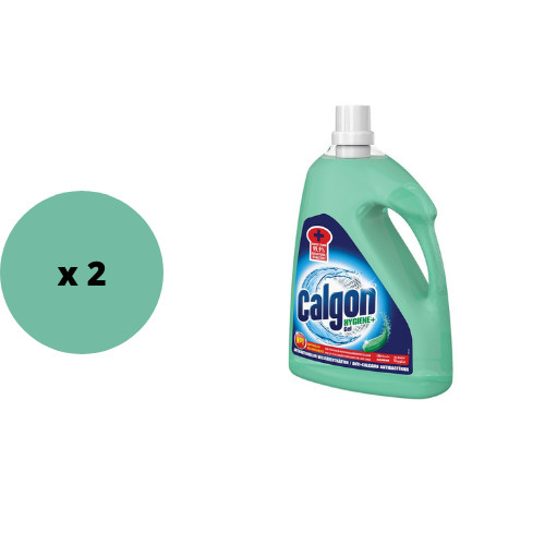 CALGON Gel Igienizzante Anticalcare per Lavatrice HYGIENE+ 3 IN 1 - 2,25L x 2pz