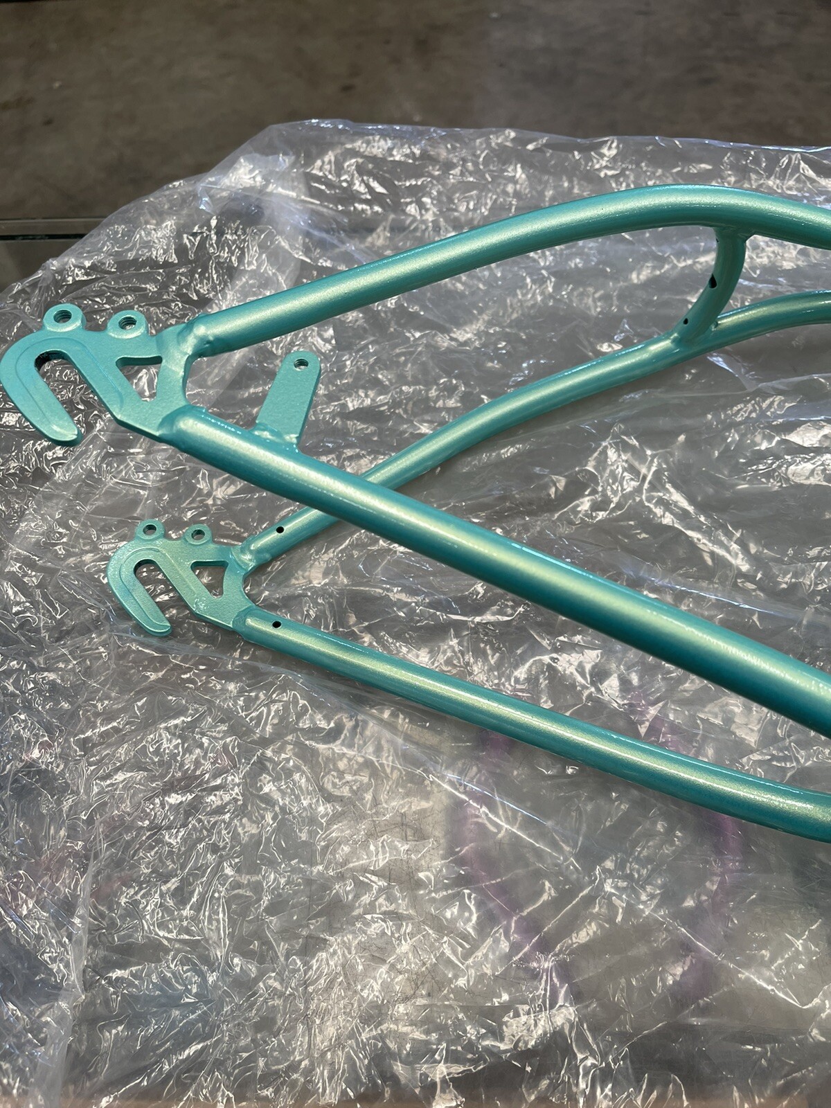 20" INCH LOWRIDER BIKE BICYCLE FRAME METALLIC MINT WITH GOLD SHINE