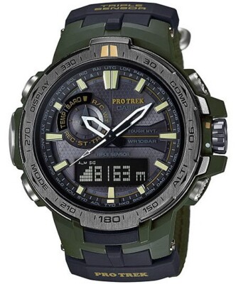 登山用品 CASIO PROTREK SOLAR TITANIUM Casio Pro Trek Men's Triple Sensor Atomic Solar Watch