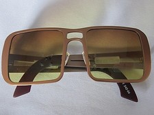 SPACE CLUB Men's Sunglasses Super RARE Futuristic Hard to Find Copper Frame NOS