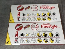 2 Coca Cola Freestyle Cartridge Refill Pibb Xtra Pibb Zero Soda Concentrate 5/20