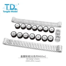 Metal Idler Sprockets Road Wheels Tracks Set for 1/16 TD M60W RC Tanks Model