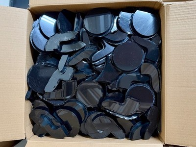 HDPE Black Sheet Scrap Bulk Box - 20 lbs