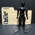 Vintage GI Joe 1982 V1 Snake Eyes Straight Arm 100% Complete w Card NM/M 🤩