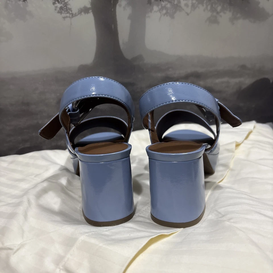 Sandalia plataforma Aerosoles Chamber para mujer EE. UU. 7 M cuarto correa azul H Foto 4 de 4