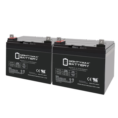 #ad #ad Mighty Max 12V 35AH Invacare Pronto M41 Wheelchair Battery Replacement 2 Pack $144.99