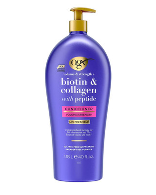 OGX Volume & Strength + Biotin & Collagen Conditioner, 40 fl. oz.