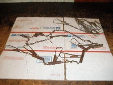 Vtg FRABILL'S STRING 'EM chain fish stringer. 6 sliding collars, 6 snaps + other