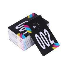 SUKIRA Live Plastic Number Tags, Normal and Reverse 001-100, Multicolor