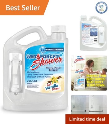 Say Goodbye to Scrubbing: Weekly Shower Cleaner, 64 oz - Vanilla & Bleach-Free